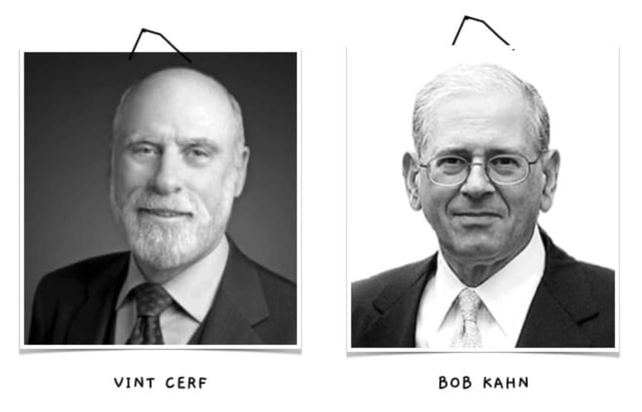 Vint Cerf and Bob Kahn